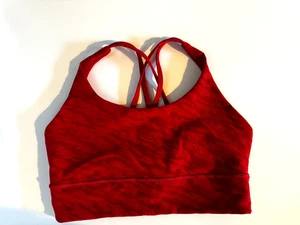 lululemon Energy Bra Womens size 8 Red - Picture 1 of 4