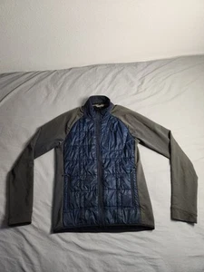 Smartwool Corbet 120 Quilted Wool Jacket Mens Size Large Blue Gray Full Zip - Picture 1 of 12