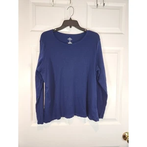 Women's sz XXL 2X Blue Long Sleeved T Shirt by St Johns Bay - Picture 1 of 3