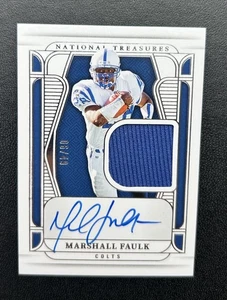 Marshall Faulk Auto 2024 Panini National Treasures Material Treasures Sig /49 - Bild 1 von 2