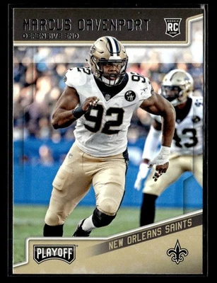 2018 Panini Playoff #246 Marcus Davenport Rookie Card New Orleans Saints - Image 1 of 2
