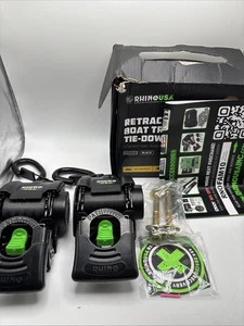 Einziehbare Boot Spiegel Spanngurte - 2er Pack - kompatibel mit Rhino USA - Bild 1 von 8
