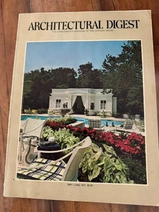 VINTAGE "ARCHITECTURAL DIGEST" MAGAZINE •MAY-JUNE 1971 •CARMEL, MALIBU, PASADENA - Picture 1 of 11