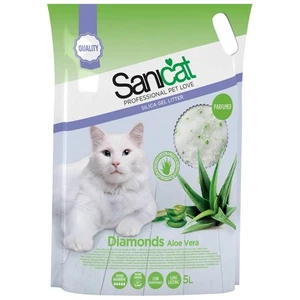Sanicat Silica Gel Diamonds Litter Long Lasting Formula Aloe Vera Fragrance 5L - Picture 1 of 1