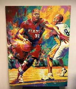 Shaquille O’Neal Signed Malcolm Farley NBA MVP Giclee 30x40 Canvas - Picture 1 of 7