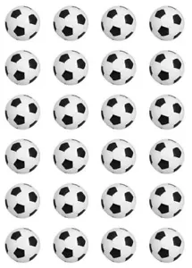 24 x PRECUT Essbar Fußball Cupcake Fee Kuchen Oblate Deko Topper Fußball - Bild 1 von 1