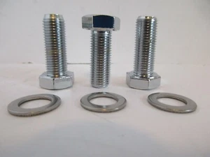 SB BB CHEVY CHROME CRANK PULLEY BOLT KIT 3/8-24X1" 327 350 427 454 #9819         - Bild 1 von 7