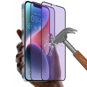 2-PACK Eye Protection Anti Blue Light Screen Protector for iPhone 14 (6.1-inch) - Picture 1 of 16