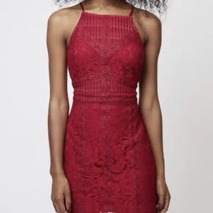 Topshop Red Lace Dress UK 6 Petite - Picture 1 of 4