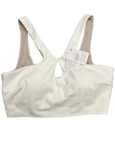 Lululemon Women’s SmoothCover Front Cut-Out Yoga Bra White size 6 New w/tag - Picture 1 of 5