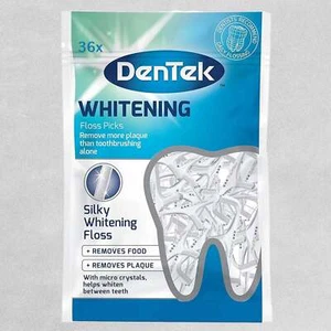 DenTek Whitening Floss Picks 36 Pack - Picture 1 of 6