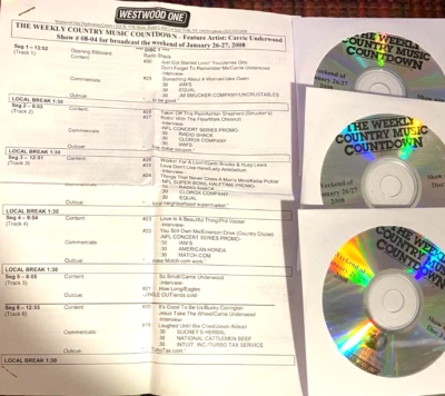 1/26/08 WEEKLY COUNTRY TOP 30  COUNTDOWN, TAYLOR SWIFT #2 'OUR SONG' & INTERVIEW - Image 1 of 3