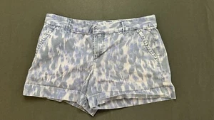 Women’s Calvin Klein Jean Shorts Brush Stroke Print Size 10 - Picture 1 of 6