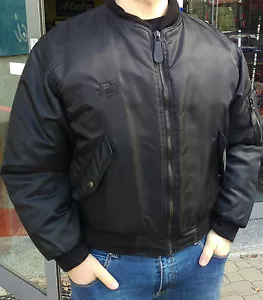 GIUBBINO BOMBER STILE VINTAGE BARDALH biker anni 80 skelton harley davidson NEW - Imagen 1 de 1