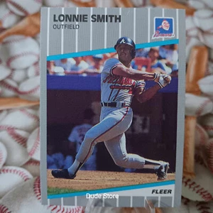 1989 Fleer Update - Lonnie Smith #U-74 - Atlanta Braves - Picture 1 of 2