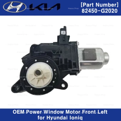 82450G2020 Genuine OEM Power Window Motor Front Left for Hyundai Ioniq 17-22 - Image 1 of 2