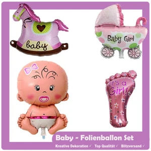 Baby Girl Folienballon Geburt Luftballons Taufe Prinzessin Geburtstag Party Kind - Picture 1 of 5