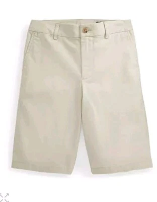 NWT Polo Ralph Lauren  Big Boys Straight Fit Stretch Twill Short  Basic Sand 12 - Image 1 of 4