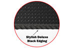 Tailored Car 3mm Rubber Mats, Fits Seat Leon 2013+ Onwards Mk3, 4 Clips,4 Pc Set
