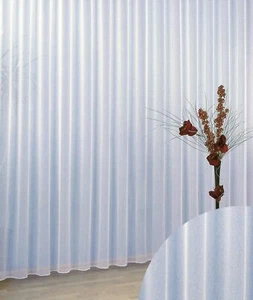 Gardinen Stores Vorhang Sablé weiß transparent Kräuselband Store Gardine Typ96 - Bild 1 von 9