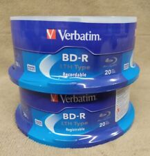 40-Pack 25GB Verbatim 6X BLU-RAY BD-R's (logo top) in Cakebox, Verbatim 98397