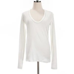 Fabiana Filippi NWT Embellished Long Sleeve Shirt Size 44 / US 8 in White - Picture 1 of 12