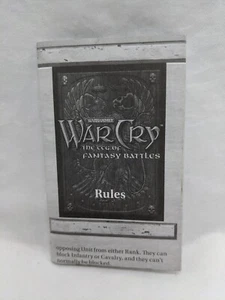 Warhammer War Cry The CCG Of Fantasy Battles Foldout Rules - Picture 1 of 6