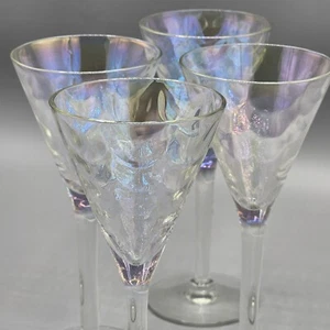 Diamant Optik irisierende Cordial Gläser 6,5 in Vintage Barware Wohndeko - Bild 1 von 7