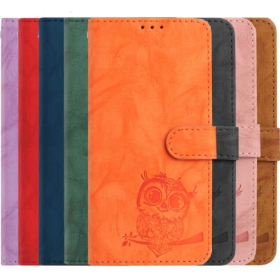 Flip Leather Phone Case for Samsung A32 A13 A12 A51 A22 A50 A71 Owl Wallet Cover - Image 1 of 4