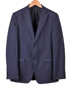 Ermenegildo Zegna Navy Blue Micro Pindot Woven Wool Sport Coat Jacket Blazer 36R - Bild 1 von 7