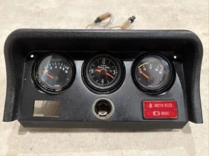 ‘77 - 82 Porsche 924 Black Upper Console Gauge Panel VDO Oil Pressure Clock Volt - Bild 1 von 14