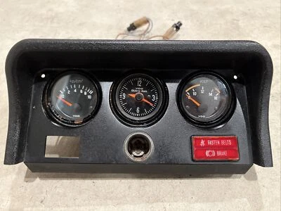 Porsche 924 77-82 negro panel medidor consola superior VDO reloj de presión de aceite voltios Foto 1 de 4
