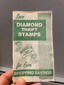 Vintage DIAMANT SPARSAM BRIEFMARKEN Buch D.T. Kalamazoo MI teilweise gefülltes Heft - Bild 1 von 5