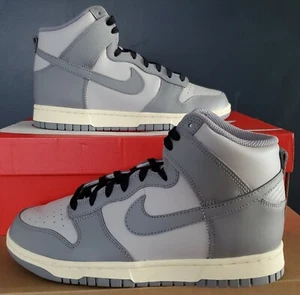 NEW AUTHENTIC NIKE DUNK HIGH  "AGED GREY " US  WOMEN'S 5.5/MEN'S 4 - Picture 1 of 3