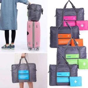 Unisex Large Hi-Quality Foldable Duffel Bag Travel Weekend Luggage Carry-on Bag - Picture 1 of 16