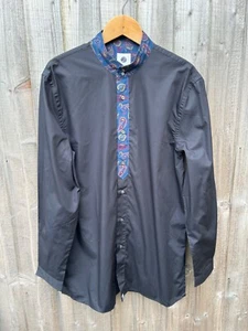 Pretty Green Kaftan Shirt Paisley Brand New With Tags Oasis Liam Gallagher - Picture 1 of 18