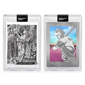 Topps PROJECT 2020 2 Card Bundle #91 Mariano Rivera & #92 Cal Ripken Jr - Imagen 1 de 6