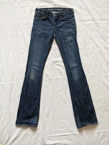 Women's Citizen of Humanity Jeans Blue Distressed Low Rise Bootcut Kelly Size 25 - Picture 1 of 12
