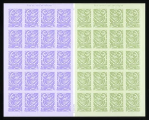 SFSTAMPS US Scott 3998-3999a Wedding Doves Booklet Pane of 40 Stamps MNH 2006 - Picture 1 of 1