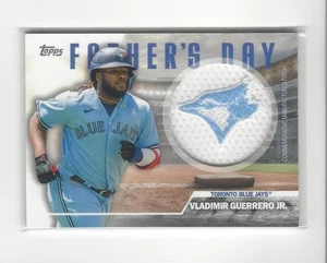 2023 Topps Father's Day Commemorative Team PATCH Vladimir Guerrero Jr. Blue Jays - Picture 1 of 2