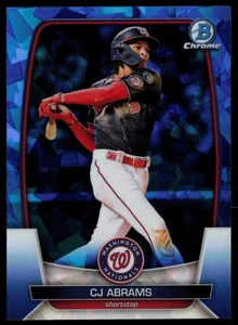 CJ ABRAMS 2023 BOWMAN CHROME SAPPHIRE WASHINGTON NATIONALS #74 - Picture 1 of 2