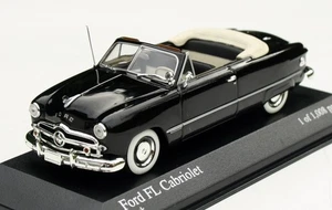 Ford Custom Cabriolet Anno 1949, Nero, Modello Minichamps In M. 1:43, OVP - Foto 1 di 7