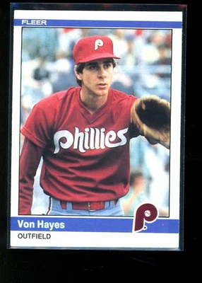 1984 Fleer #33 Von Hayes - Image 1 of 2