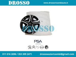 COPPA RUOTA COPRICERCHIO PER CITROEN III C3 DAL 2016 16" NERO BORCHIA R16 PLATTO - Picture 1 of 2