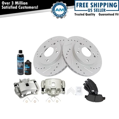 Kit de pastillas de freno delanteras y rotor para Acura RSX 2002-2006 Foto 1 de 4