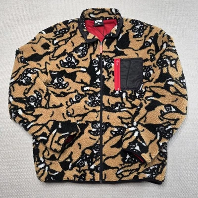 ICECREAM DOLLARS COMER JACKET BLACK BROWN BILLIONAIRE YKK MEN'S SIZE L NWT - Image 1 of 4