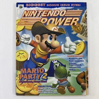 Nintendo Power Magazine Jan. 2000 Vol. 128 Mario Party 2 w/Poster & Comic - Image 1 of 4