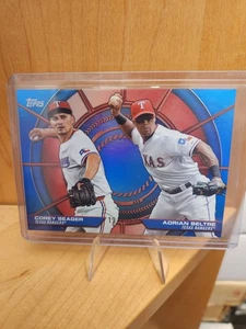 2025 Topps Serie 2 - Dúos dinámicos Corey Seager, Adrian Beltré #DD-10 azul/150 - Imagen 1 de 4