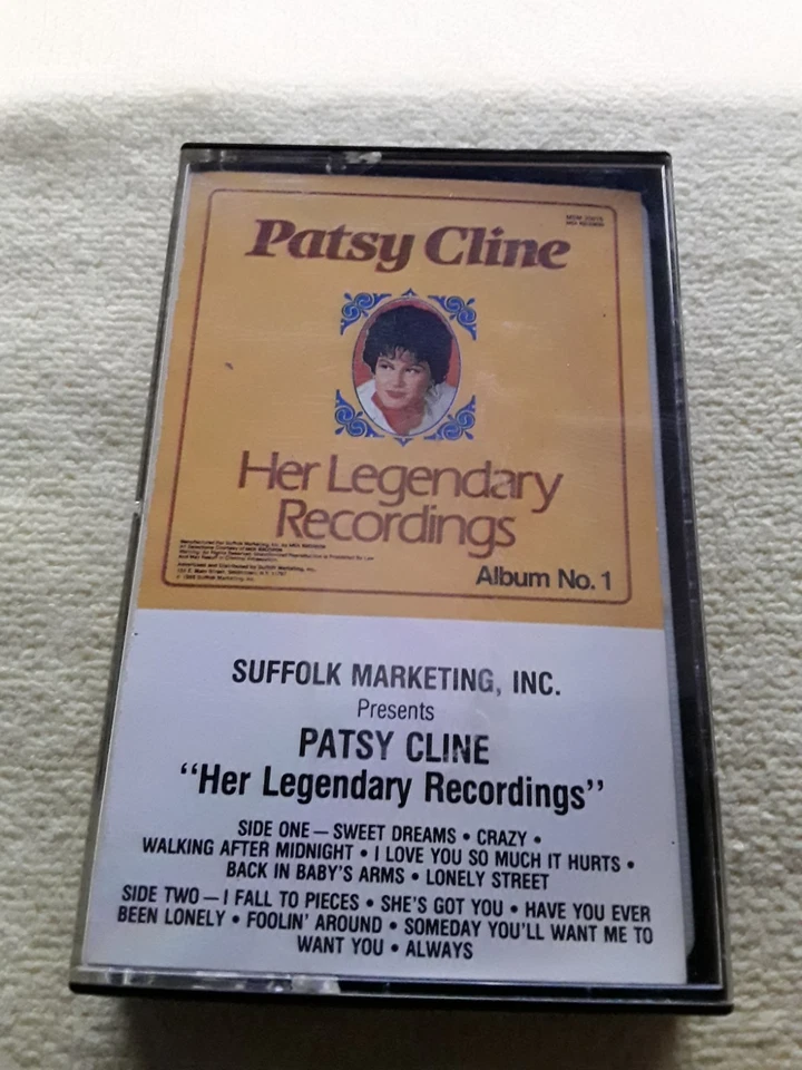 Patsy Cline Her Legendary Recordings Album No. 1 Cassette Tape 1986 - Image 1 of 1