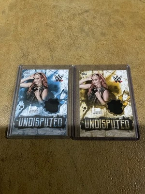 Becky Lynch 2018 Topps WWE Undisputed Shirt Relic #UR-BK Blue 13/25 & GOLD #4/10 - Image 1 of 3
